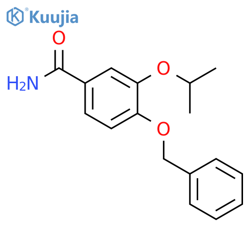 Benzamide, 3-(1-methylethoxy)-4-(phenylmethoxy)- structure