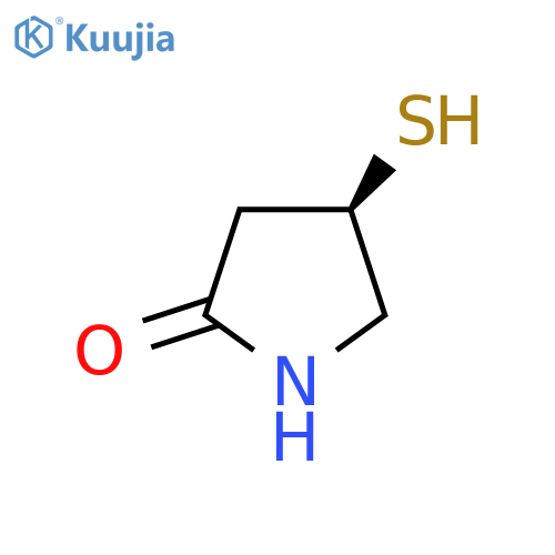 (R)-4-Mercapto-2-pyrrolidone structure