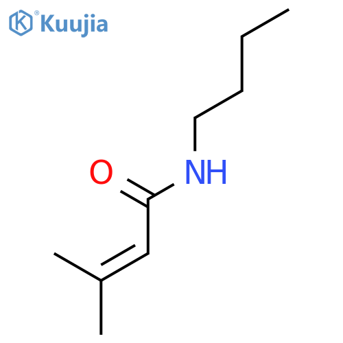 2-Butenamide, N-butyl-3-methyl- structure