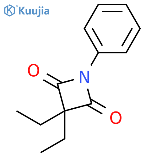 2,4-Azetidinedione,3,3-diethyl-1-phenyl- structure