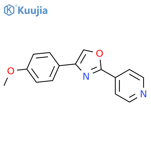 Pyridine, 4-[4-(4-methoxyphenyl)-2-oxazolyl]- structure