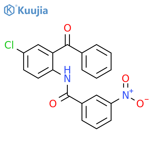 N-(2-benzoyl-4-chlorophenyl)-3-nitrobenzamide structure