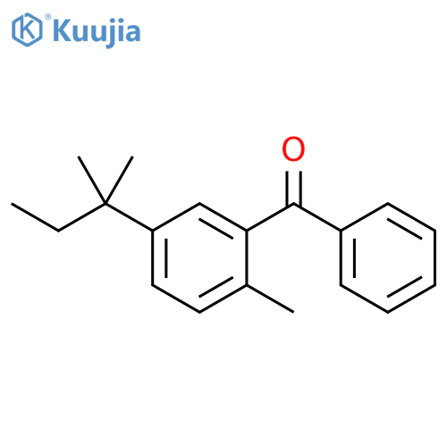 Methanone, [5-(1,1-dimethylpropyl)-2-methylphenyl]phenyl- structure