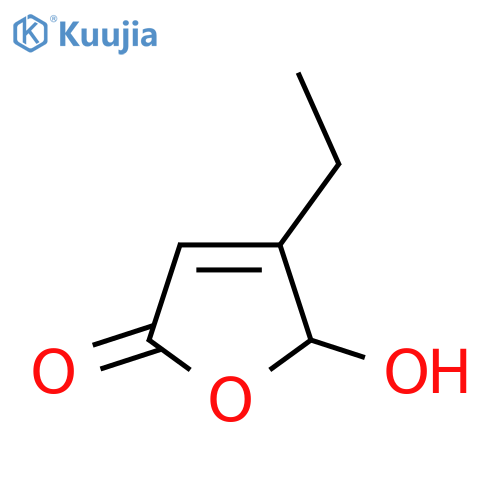 4-Ethyl-5-hydroxy-2,5-dihydrofuran-2-one structure