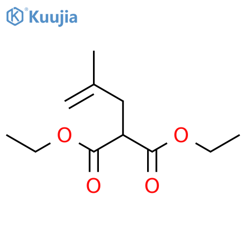 Propanedioic acid,2-(2-methyl-2-propen-1-yl)-, 1,3-diethyl ester structure