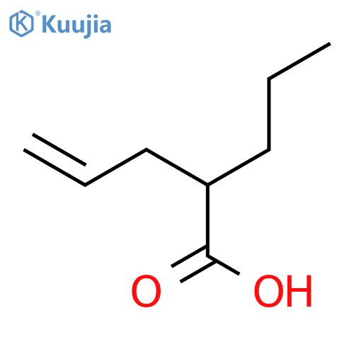 (+/-)-2-Propyl-4-pentenoic Acid structure