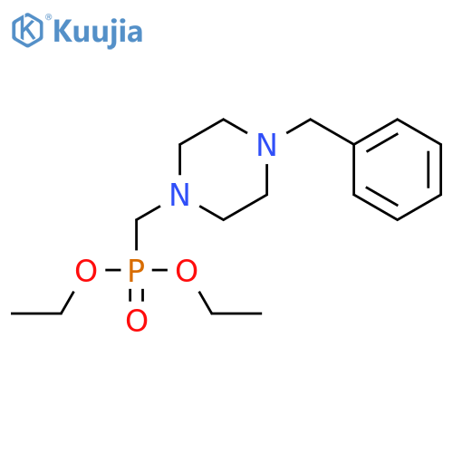 Phosphonic acid,[[4-(phenylmethyl)-1-piperazinyl]methyl]-, diethyl ester (9CI) structure