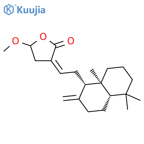2(3H)-Furanone,3-[[(1S,4aS,8aS)-decahydro-5,5,8a-trimethyl-2-methylene-1-naphthalenyl]methylene]dihydro-5-methoxy-,(3E)- structure