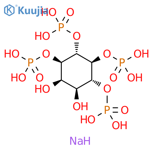 Tetrasodium (1r,2s,3s,4r,5r,6s)-5,6-dihydroxy-1,2,3,4-cyclohexane Tetrayl Tetrakis[hydrogen (phosphate)] structure
