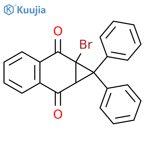 1H-Cyclopropa[b]naphthalene-2,7-dione, 1a-bromo-1a,7a-dihydro-1,1-diphenyl- structure