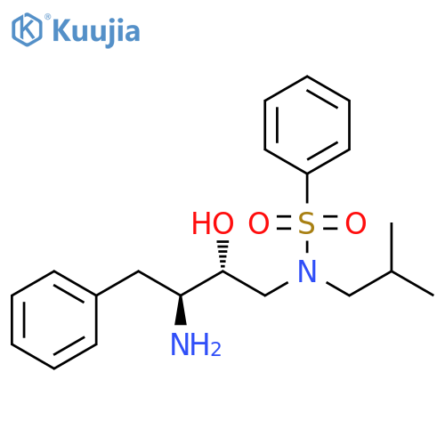 Benzenesulfonamide,N-[(2R,3S)-3-amino-2-hydroxy-4-phenylbutyl]-N-(2-methylpropyl)- structure