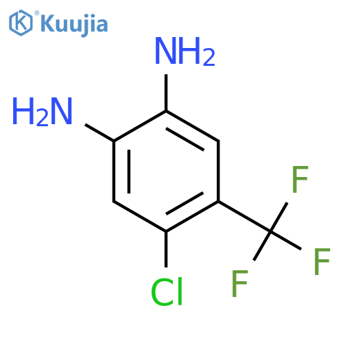 4-Chloro-5-(trifluoromethyl)benzene-1,2-diamine structure