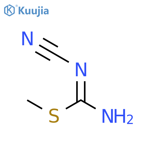N'-cyano(methylsulfanyl)methanimidamide structure