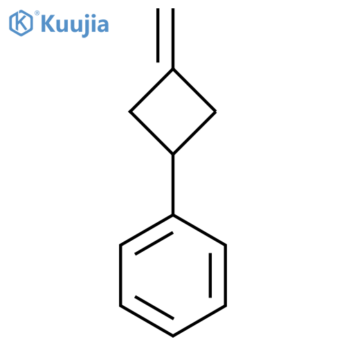 (3-methylidenecyclobutyl)benzene structure