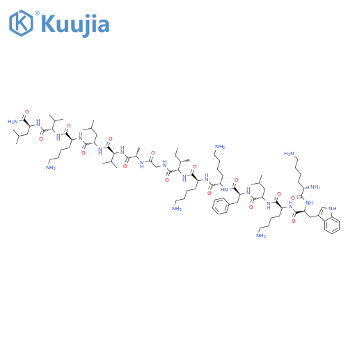 Cecropin A (1-7)-Melittin A (2-9) amide structure