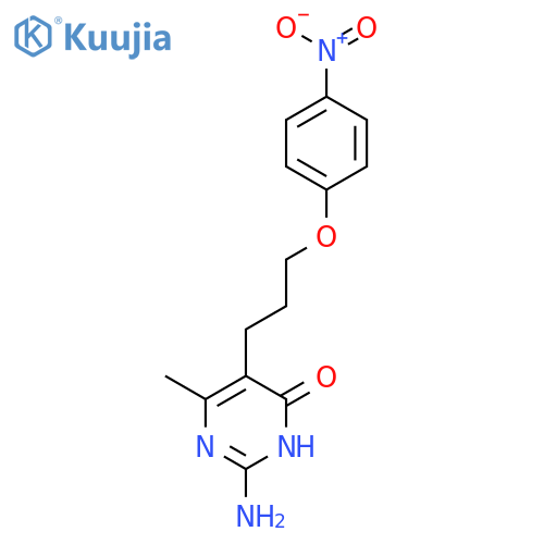 4(3H)-Pyrimidinone,2-amino-6-methyl-5-[3-(4-nitrophenoxy)propyl]- structure