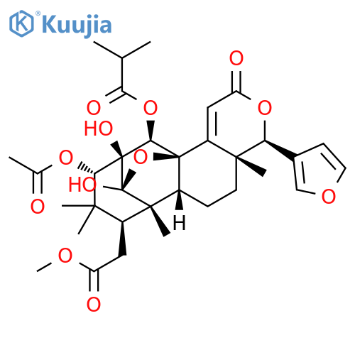 Bis(deacyl)xyloccensin A; 2α-Hydroxy, 30-O-(2-methylpropanoyl), 3-Ac structure