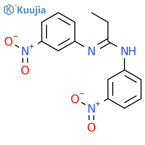 Propanimidamide, N,N'-bis(3-nitrophenyl)- structure