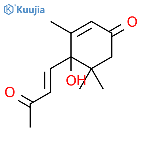 2-Cyclohexen-1-one,4-hydroxy-3,5,5-trimethyl-4-[(1E)-3-oxo-1-buten-1-yl]- structure