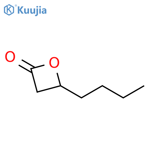 2-Oxetanone, 4-butyl-, (S)- structure