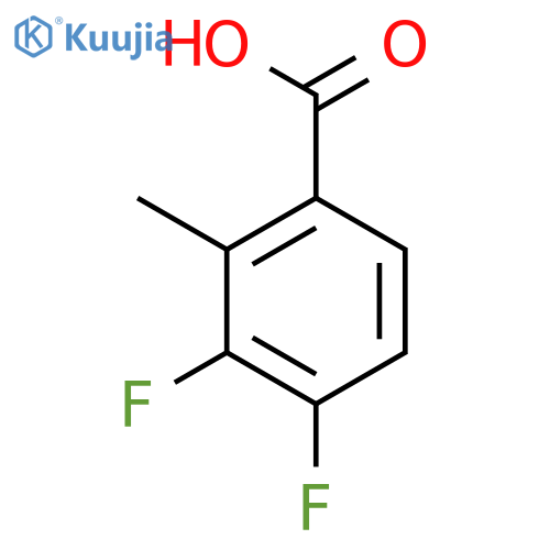 3,4-Difluoro-2-methylbenzoic acid structure
