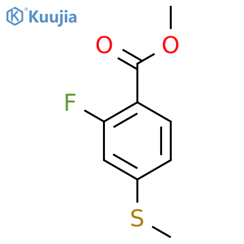 Methyl 2-fluoro-4-methylsulphenylbenzoate structure