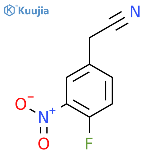 2-(4-fluoro-3-nitrophenyl)acetonitrile structure