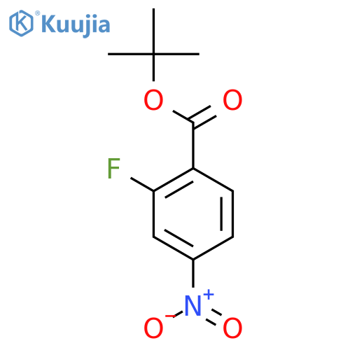 2-Fluoro-4-nitrobenzoic acid t-butyl ester structure