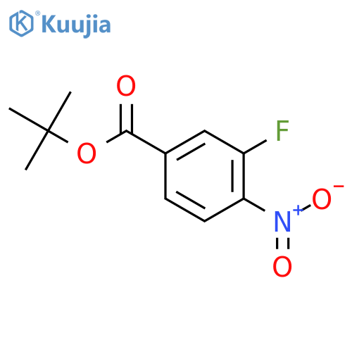 tert-butyl 3-fluoro-4-nitrobenzoate structure