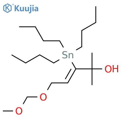 3-Penten-2-ol, 5-(methoxymethoxy)-2-methyl-3-(tributylstannyl)-, (Z)- (9CI) structure