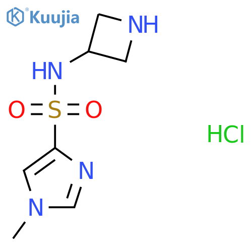 N-(Azetidin-3-yl)-1-methyl-1H-imidazole-4-sulfonamide hydrochloride structure