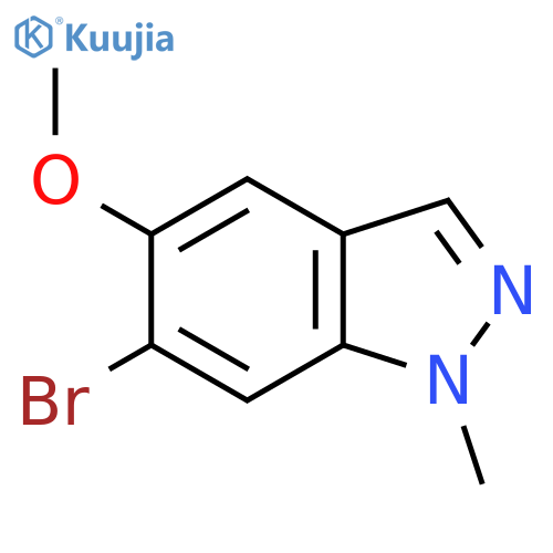 6-Bromo-5-methoxy-1-methyl-1H-indazole structure