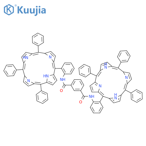 1,3-Benzenedicarboxamide, N1,N3-bis[2-(10,15,20-triphenyl-21H,23H-porphin-5-yl)phenyl]- structure