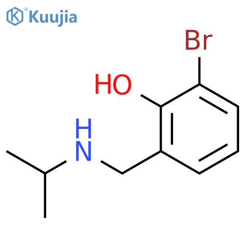 2-bromo-6-{(propan-2-yl)aminomethyl}phenol structure