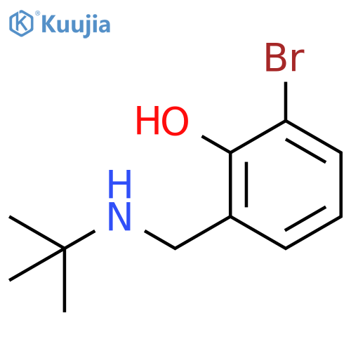 2-bromo-6-(tert-butylamino)methylphenol structure