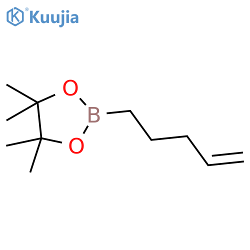 1,3,2-Dioxaborolane, 4,4,5,5-tetramethyl-2-(4-pentenyl)- structure