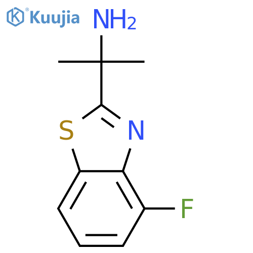 2-Benzothiazolemethanamine,4-fluoro-a,a-dimethyl- structure