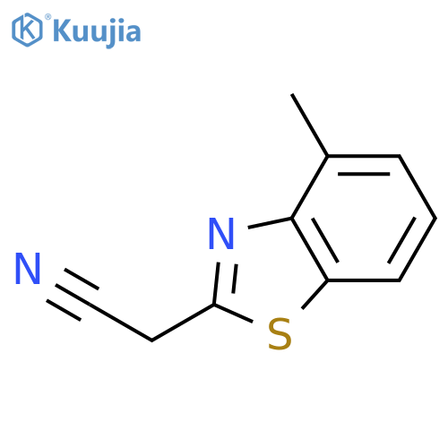 2-(4-Methylbenzo[d]thiazol-2-yl)acetonitrile structure