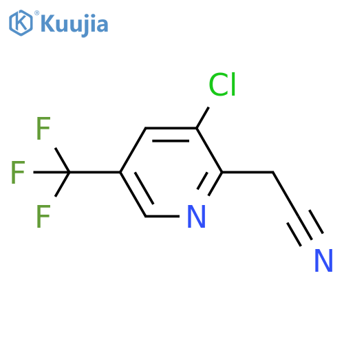 3-Chloro-5-(trifluoromethyl)-2-pyridineacetonitrile structure