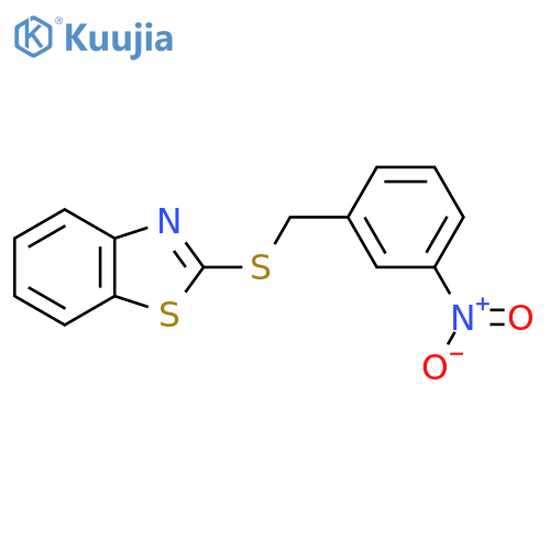 Benzothiazole, 2-[[(3-nitrophenyl)methyl]thio]- structure