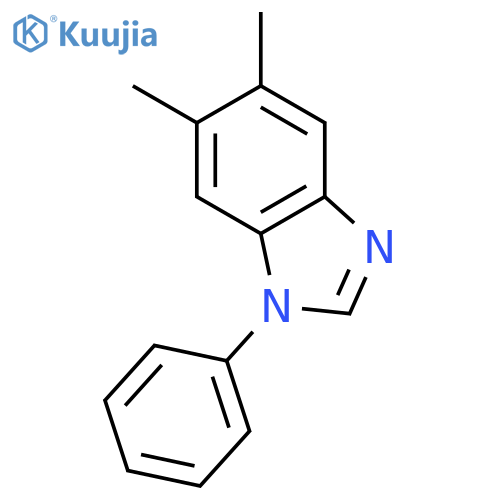 1H-Benzimidazole, 5,6-dimethyl-1-phenyl- structure