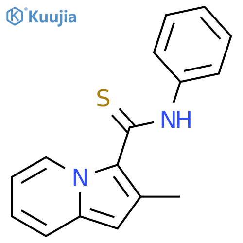 2-methyl-N-phenylindolizine-3-carbothioamide structure