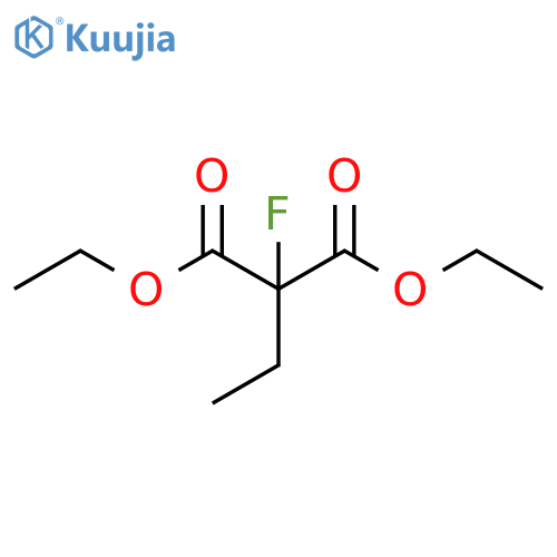 Propanedioic acid, 2-ethyl-2-fluoro-, 1,3-diethyl ester structure