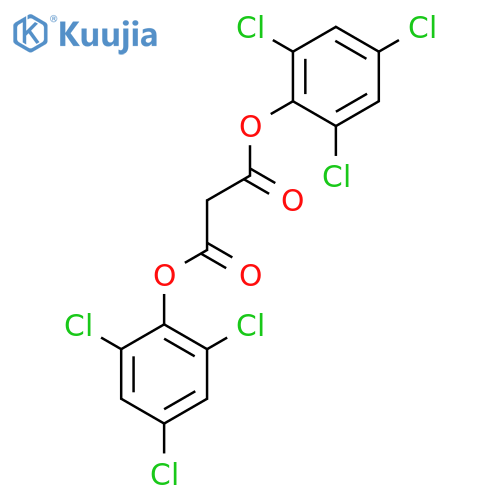 Bis(2,4,6-trichlorophenyl) malonate structure