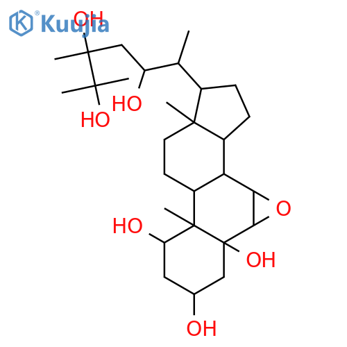 Ergostane-1,3,5,22,24,25-hexol, 6,7-epoxy-, (1α,3β,5α,6α,7α,22R)- (9CI) structure