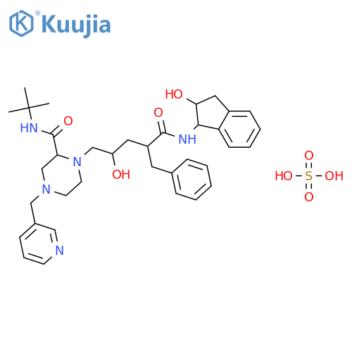 Indinavir sulfate structure