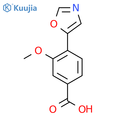 3-Methoxy-4-(oxazol-5-yl)benzoic acid structure