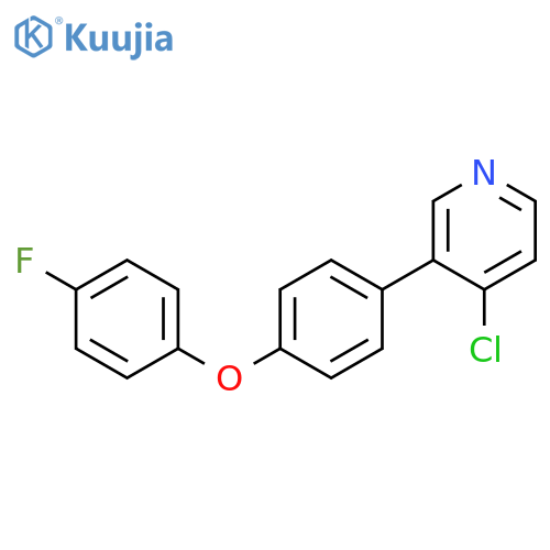 Pyridine, 4-chloro-3-[4-(4-fluorophenoxy)phenyl]- structure