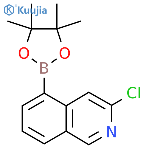 3-Chloro-5-(4,4,5,5-tetramethyl-1,3,2-dioxaborolan-2-yl)isoquinoline structure