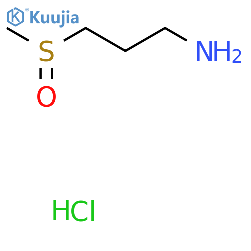 3-Methanesulfinylpropan-1-amine hydrochloride structure